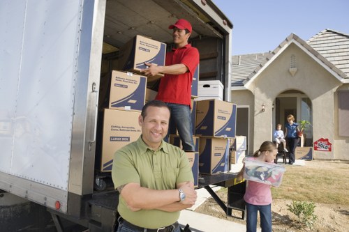 Local packing materials arranged for a move with access and loading considerations