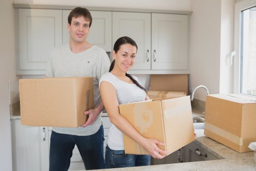 Careful handling of office equipment during a commercial relocation