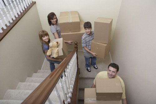 Packing and furniture handling during a house move in Aldgate
